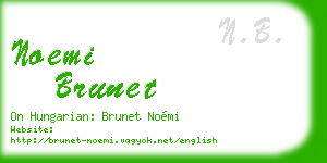 noemi brunet business card
